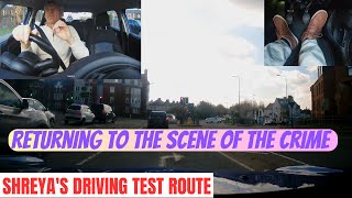 Shreya' Driving Test Route. Durham Test Route