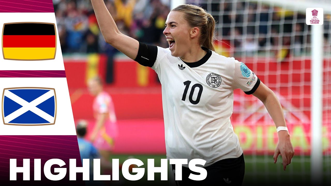 Germany vs Scotland | Highlights | UEFA Women's Nations League 08-04-2025
