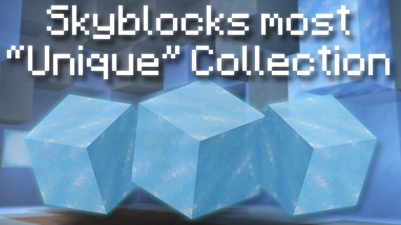 Самая «уникальная» коллекция майнинга в Hypixel Skyblock.