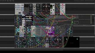 Nostalgic patch with FM sounds and beat in VCV Rack