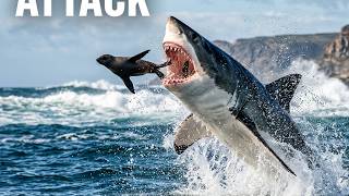 Great White Shark Breach Attacks on Cape Fur Seals | South Africa