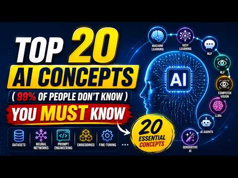 Top 20 AI Concepts-Terms You MUST Know (99% of People Don't Know )