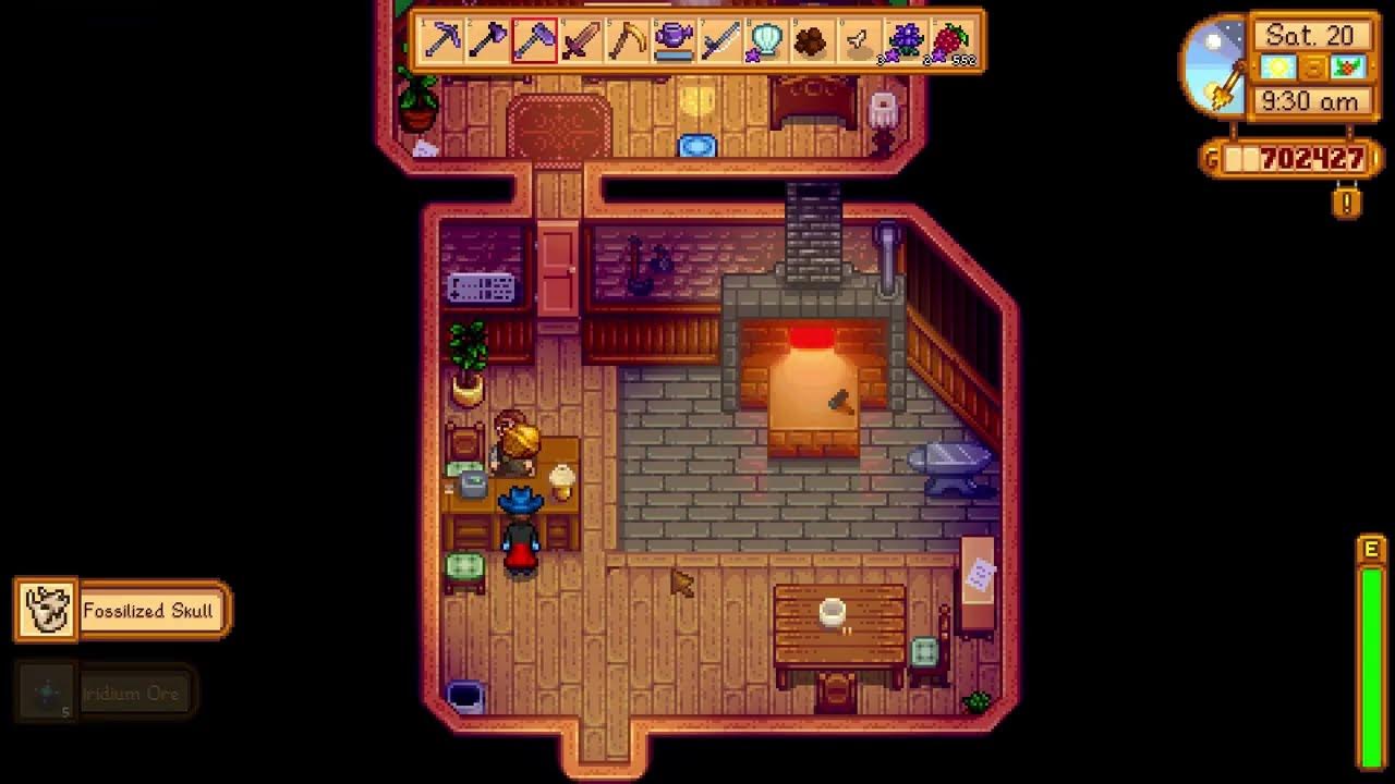 How to get a Fossilized Skull for donating to Professor Snail Stardew