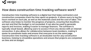 Construction Time Tracking Software Explained