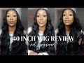 *UPDATE 40 INCH 13X6 LACE FRONT BODY WAVE WIG REVIEW ON FLEEK HAIR AFFORDABLE WIG ALIEXPRESS 2 WEEKS