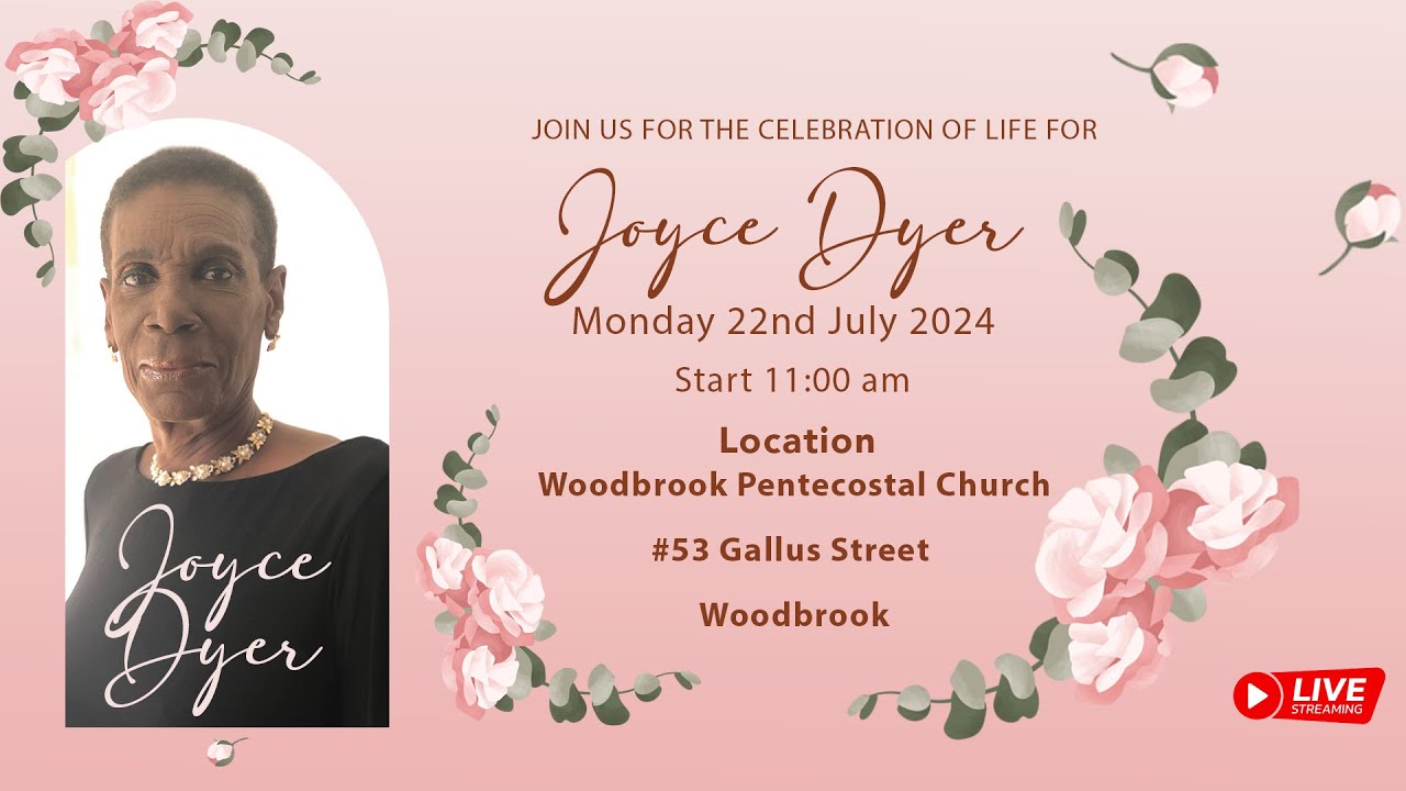 The Funeral Service of the late Joyce Dyer - YouTube