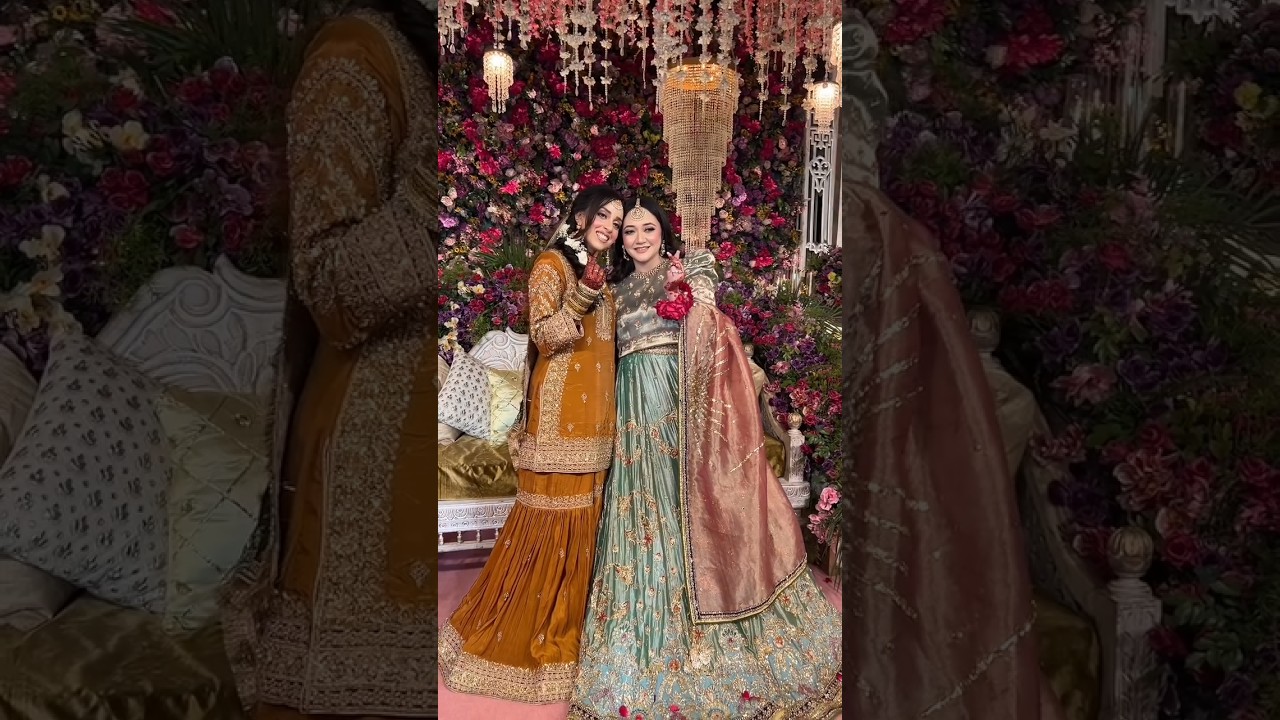 Eman & Maryam Asjad Bride Mehndi Looks 🥺❤️ 