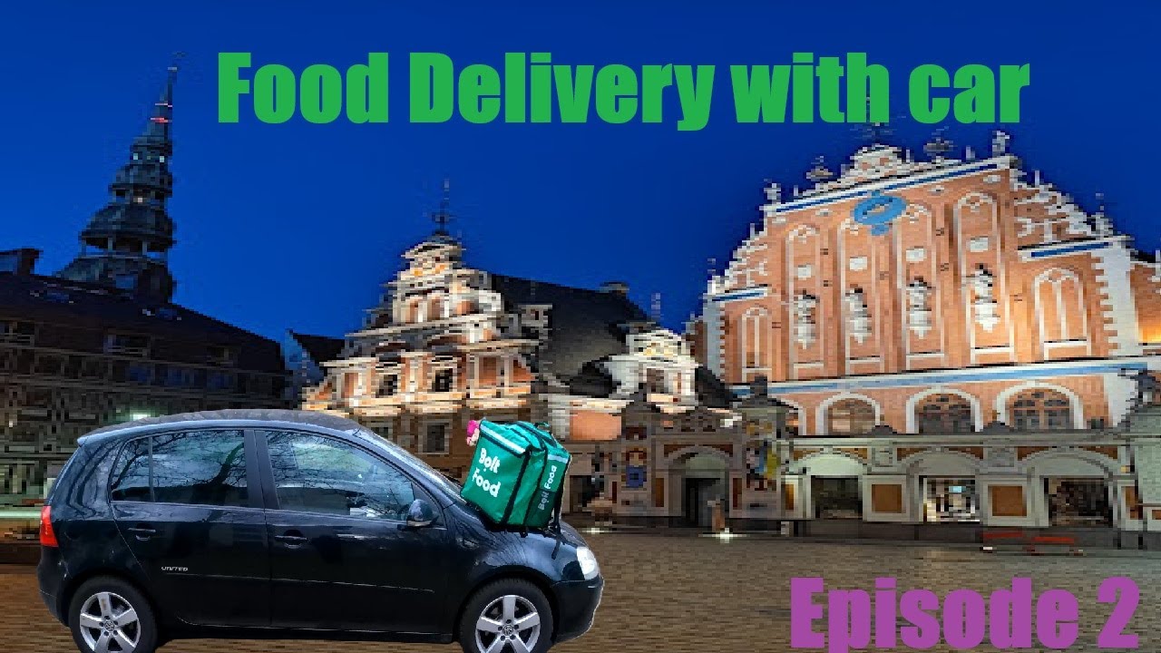 Food Delivery in Latvia with CAR episode nr.2