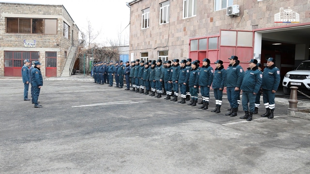 Արամ Ղազարյանն այցելել է Կոտայքի և Արագածոտնի մարզերի հրշեջ-փրկարարական ջոկատներ