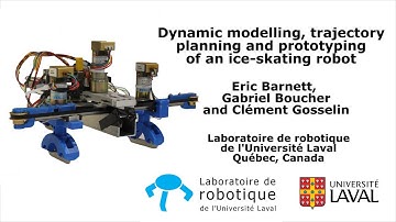 Dynamic modeling, trajectory planning and prototyping of an ice-skating robot