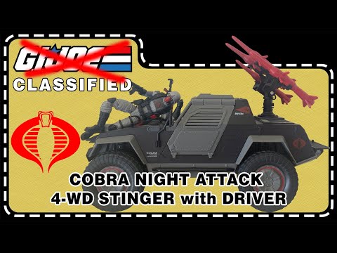 Cobra Night Attack 4-WD Stinger w/ Driver - G.I. Joe Classified