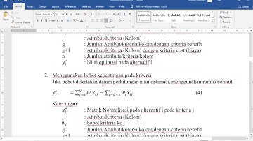 Yuk Belajar metode Multi-Objective Optimization on The Basis of Ratio Analysis (MOORA)
