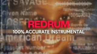 21 Savage - redrum (Instrumental) [100% Accurate]