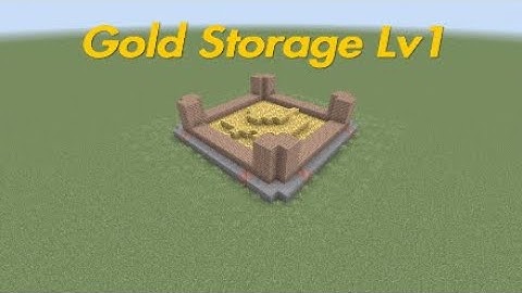 Clash Of Clans gold storage level 1 in Minecraft