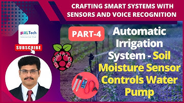 Raspberry Pi Automatic Irrigation System - Soil Moisture Sensor Controls Water Pump