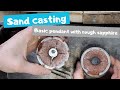 Sand casting tutorial  basic pendant with rough sapphire