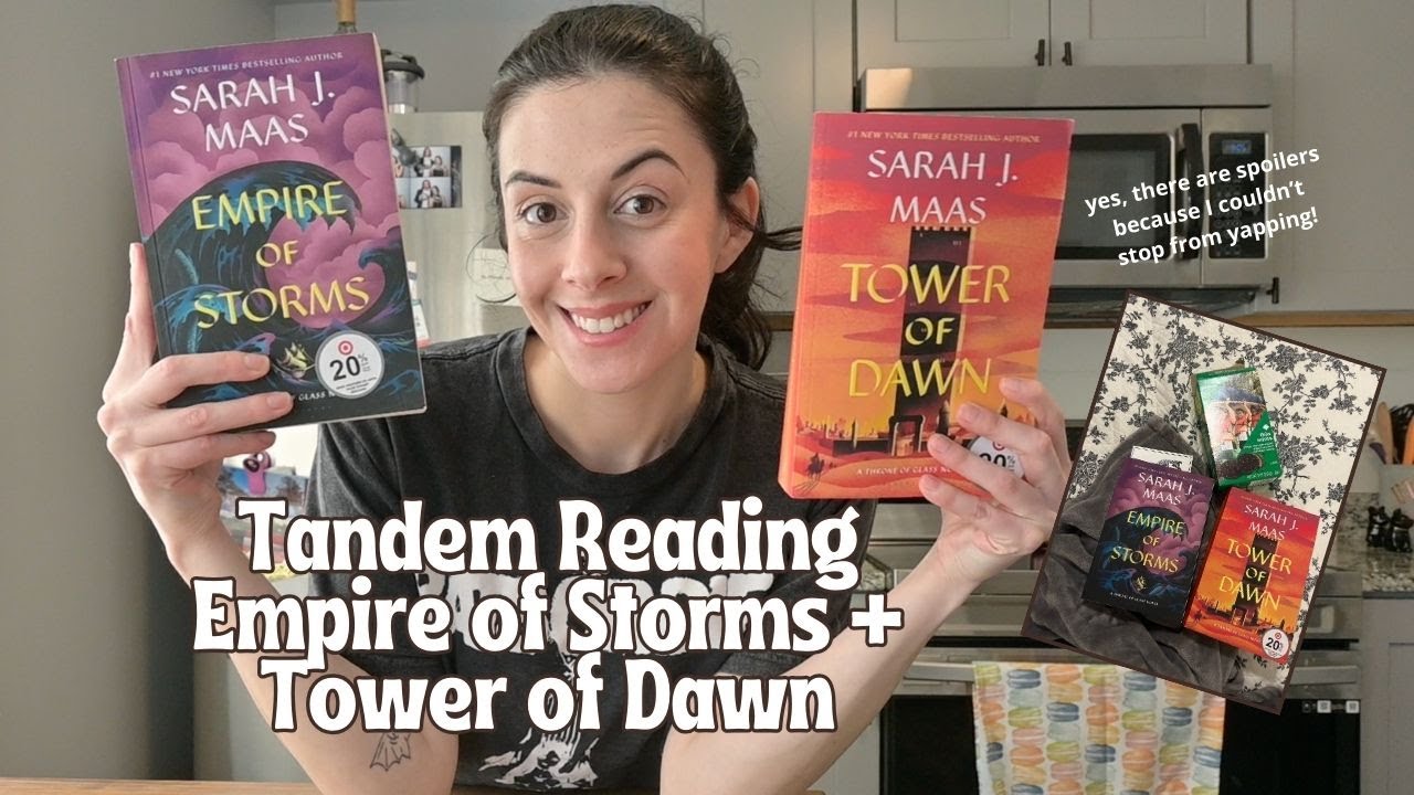 READING VLOG | Tandem Reading Empire of Storms & Tower of Dawn - YouTube