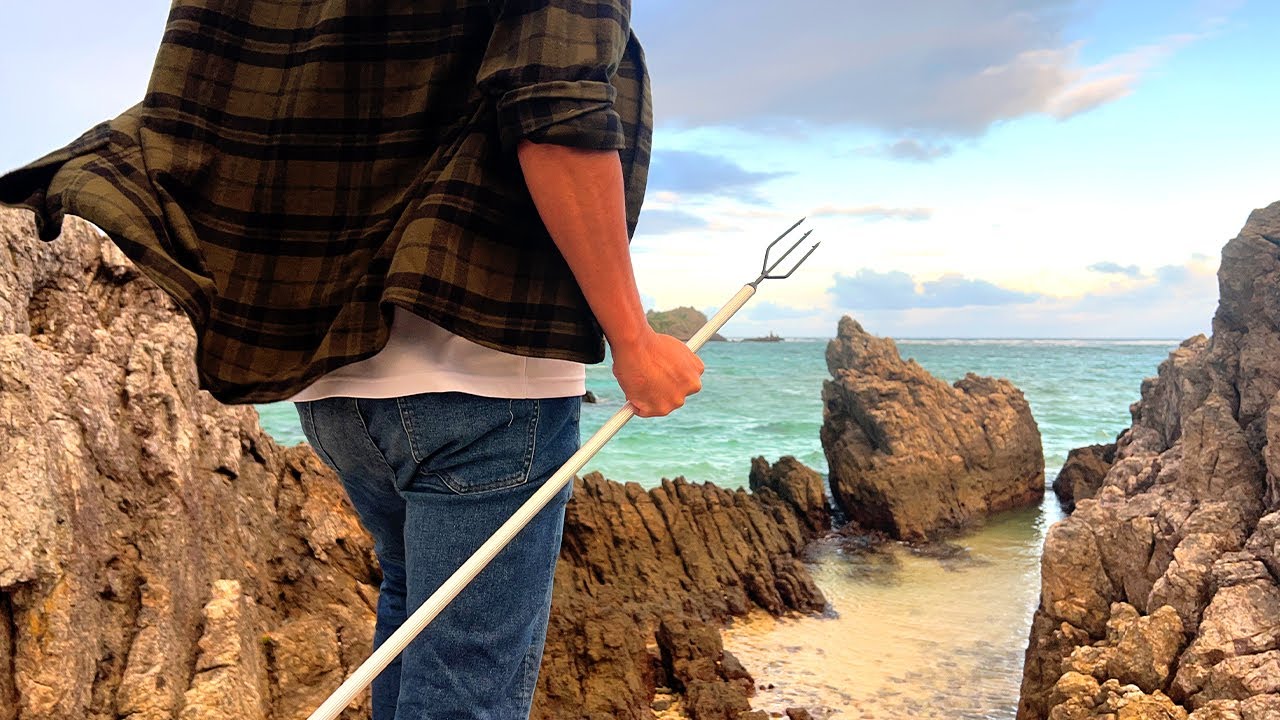 突きに行く…（カスミアジ、イシミーバイ、シャコ貝、サザエ、タコを食べる）