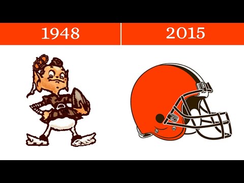 The Evolution of CLEVELAND BROWNS Logo (through the years)