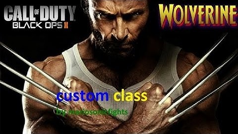 Black Ops 2  Wolvierine Class Set Up. THE FIRST AND THE BEST