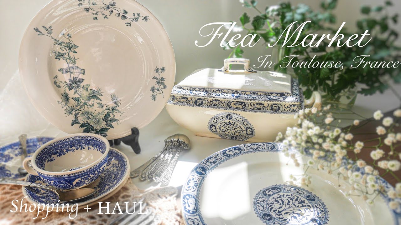 Отправимся за антикварными покупками! ЛУЧШИЙ блошиный рынок во Франции |Купленный товар|Flea market