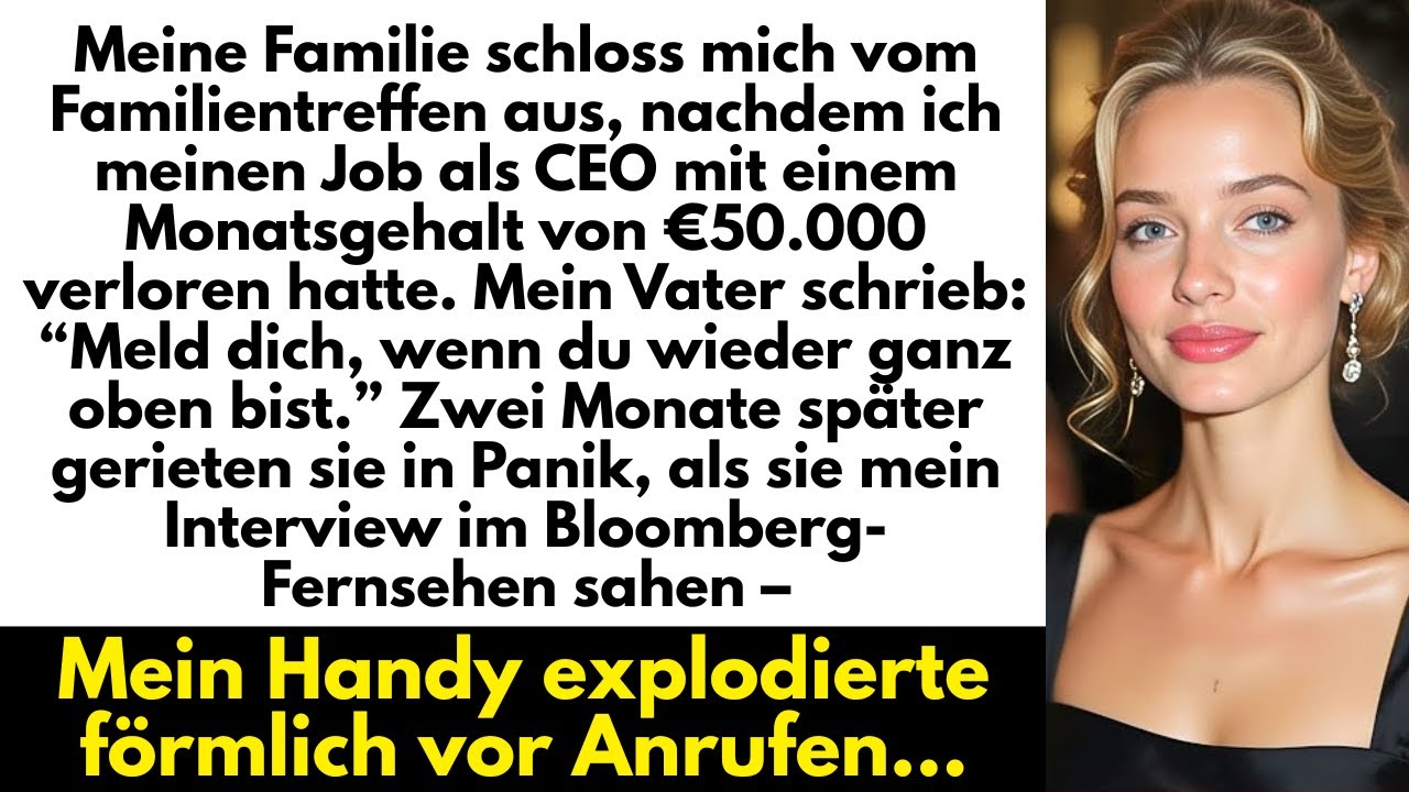 Meine Familie schloss mich vom Familientreffen aus, nachdem ich mein monatliches Gehalt von €50.000