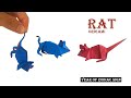 Origami Rat How To Make Paper Mouse Step By Step Origami Rat How To Make Paper Mouse Step By Step