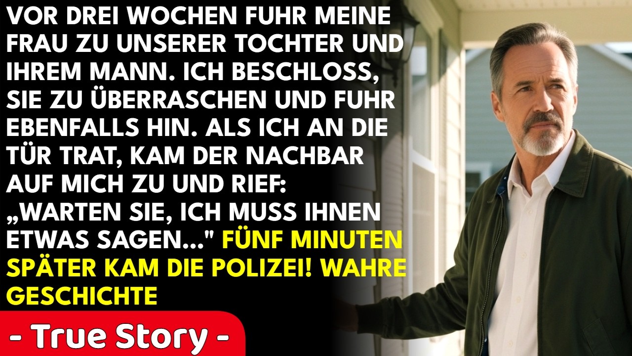 Vor zwei Tagen hörte meine Frau auf, mir zu antworten. Keine SMS, kein Anruf – nichts. Als ich bei unserer Tochter ankam, öffnete mir mein Schwiegersohn die Tür und sagte lächelnd: „Mama schläft,...