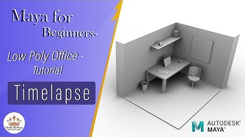 3D Modeling Low Poly Office (Autodesk Maya Tutorial)