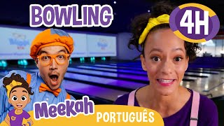 Blippi e Meekah com os Pinos de Bowling 🎳| 💜Olá Meekah!💜| #meekah #blippibrasil