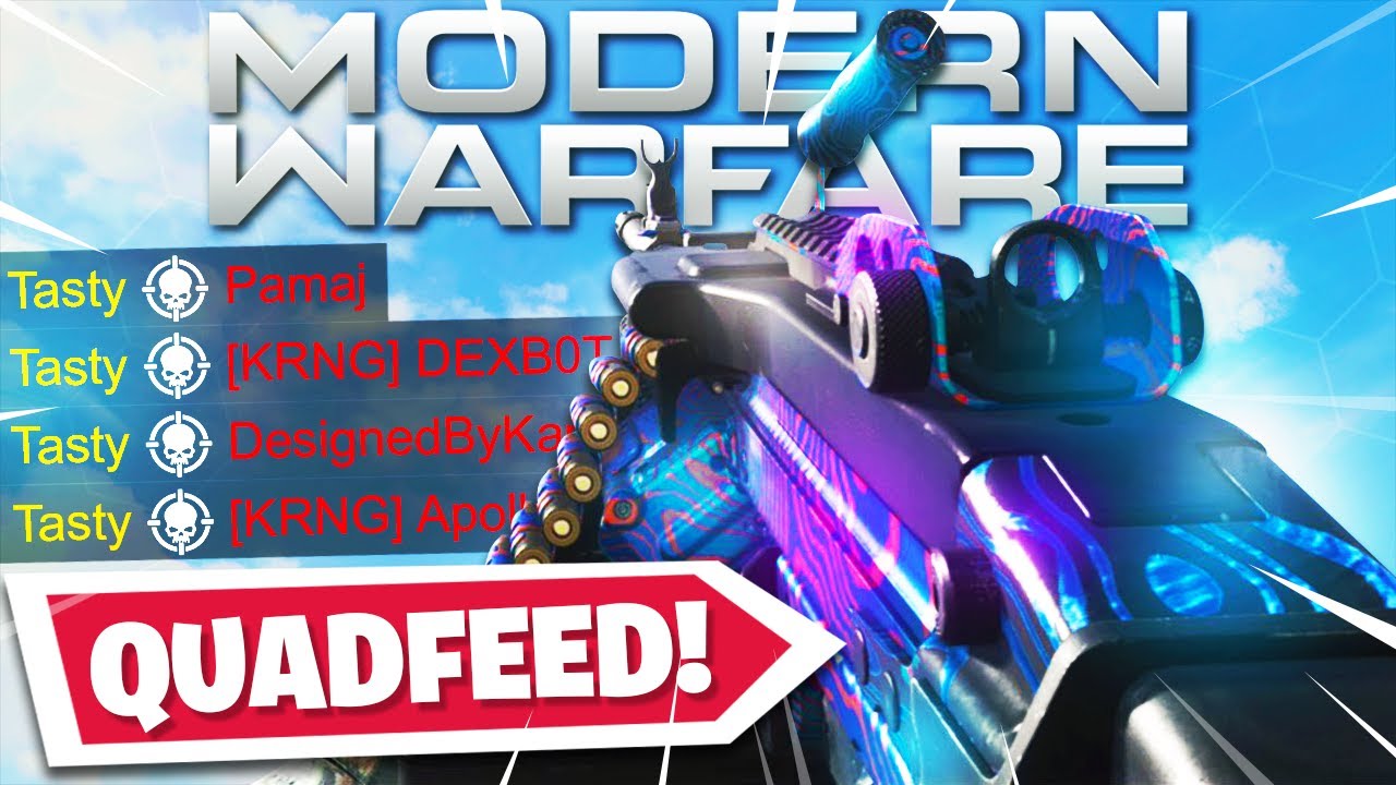 Modern Warfare - Quad Feed w/ Every DLC Weapon + More!