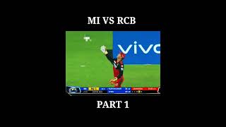 MI VS RCB ||TRAILLER MATCH || #cricket #shorts #mivsrcb 🏏🏏🏏🏏