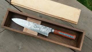 Cpm154 Aeb-L Stainless Damascus Full Tang Integral Gyuto