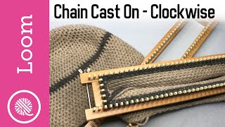 AllnOne Loom | Chain Cast On in-the-round | Clockwise