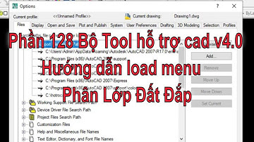 Phần 128 Bộ tool Hỗ trợ cad v4.0: Hướng dẫn cách load menu Phân Lớp Đất Đắp