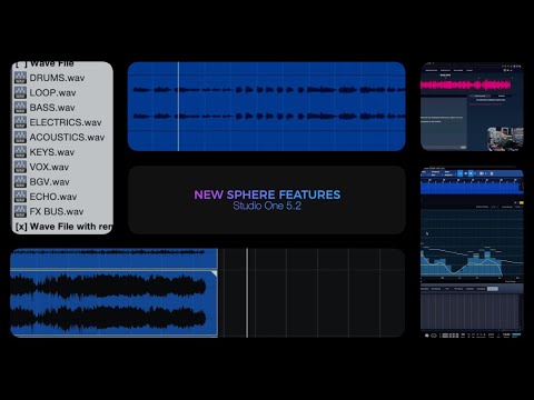 Studio One 5.2: New Sphere Features