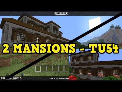 Minecraft Xbox 360 / PS3 TU54 - DOUBLE WOODLAND MANSIONS