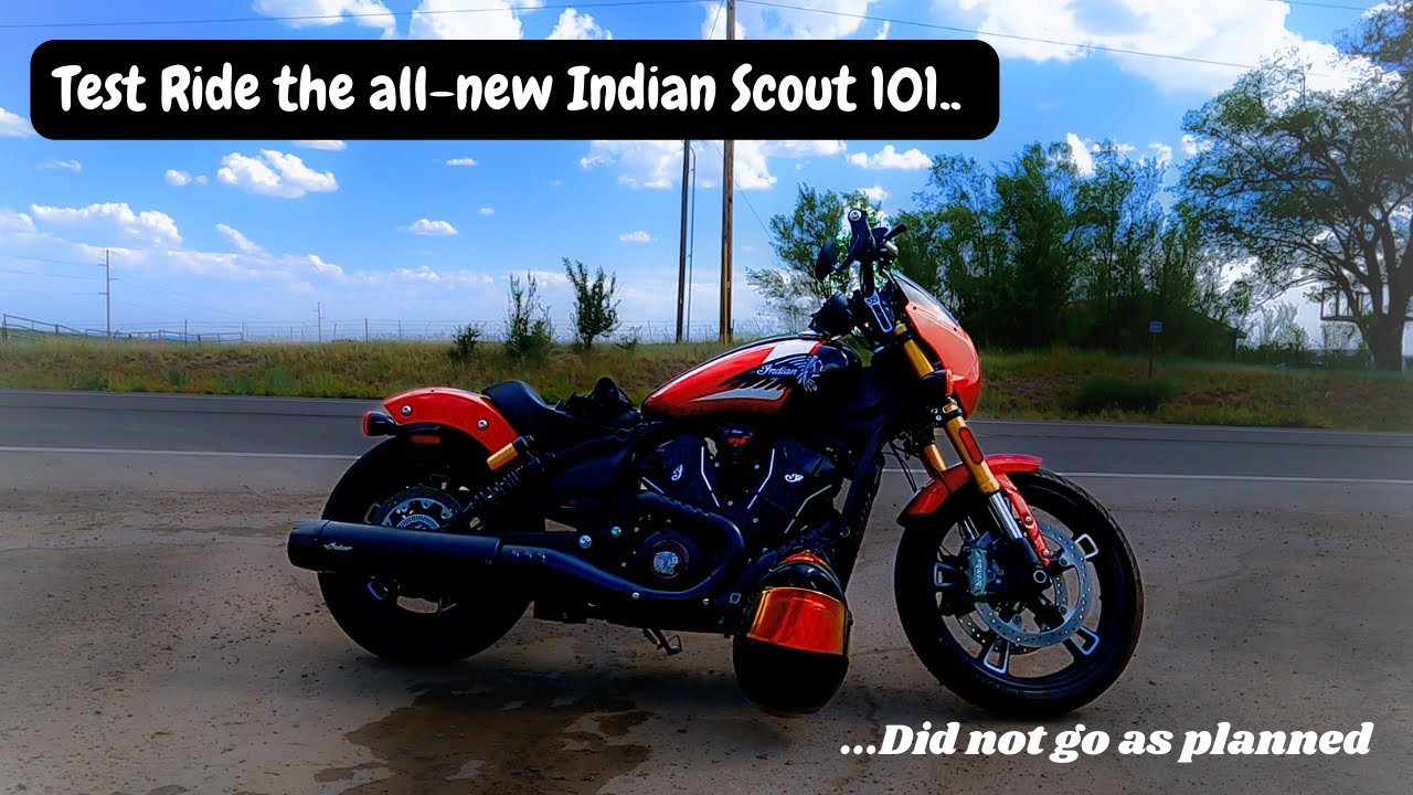 Riding the @Indian_Motorcycle 101 did not go as planned! | FIRST RIDE ...