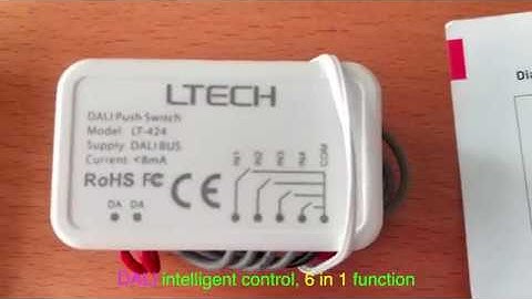 LTech LT-424 DALI push switch - kutop.com
