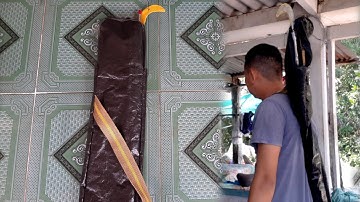 cách làm túi đựng cần câu cá bằng bạt đơn giản