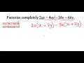 Factorise completely
