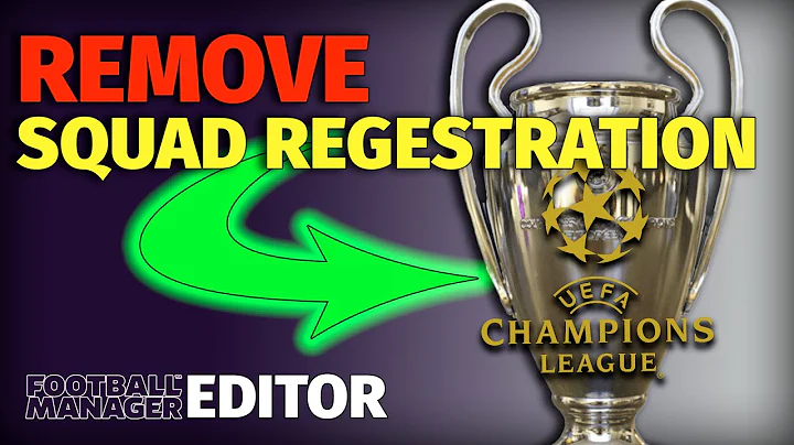 Master the Game: Remove Squad Registrations for Continental Cups in FM24 Pre-Game Editor!