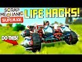 Scrap Mechanic Survival Life Hacks and Tips Everyone Should Know! - SM Survival Mode [SMS 29]