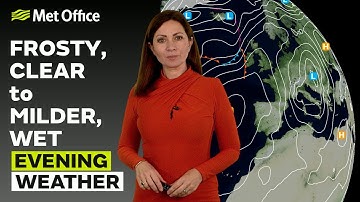 25/11/2025 - Koud en vrieskou vannacht - Avondweerbericht VK – Met Office Weather