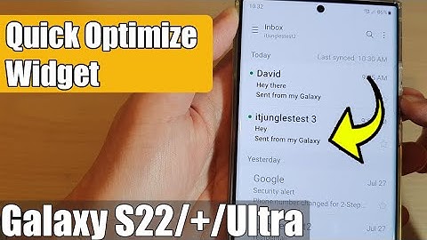 Galaxy S22/S22+/Ultra: How to Add a QUICK OPTIMIZE WIDGET to The Home Screen