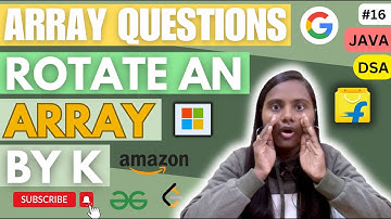 Rotate An Array by K  | Arrays 🚀 | Leetcode | JAVA | DSA 🔥
