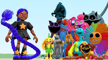 I BECAME LILY LOVEBRAIDS FROM POPPY PLAYTIME 5 VS ALL POPPY PLAYTIME 1-4 MONSTERS In Garry