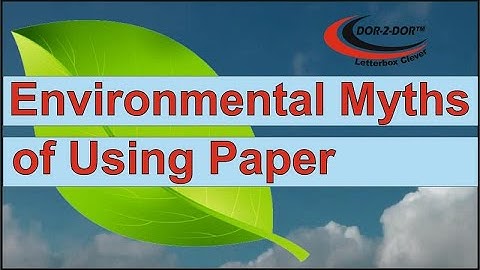 Leaflet Distribution Environmental Myths (DOR-2-DOR)