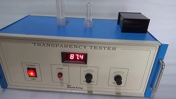 Preform Transparency Tester