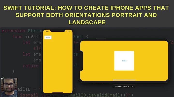 Swift Tutorials: How to create iPhone apps that support both orientations portrait and landscape